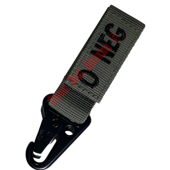 Condor Blood Type Keychain, O NEG (O NEGATIVE), Foilage (Gray), Snaphook - Picture 1 of 4